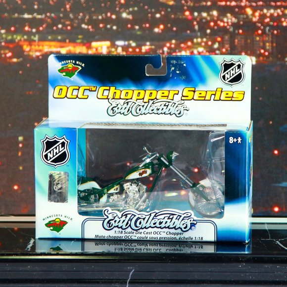 Minnesota Wild 1:18 Scale Die Cast OCC Chopper Ertl Collectibles - Great Gift - Picture 1 of 3
